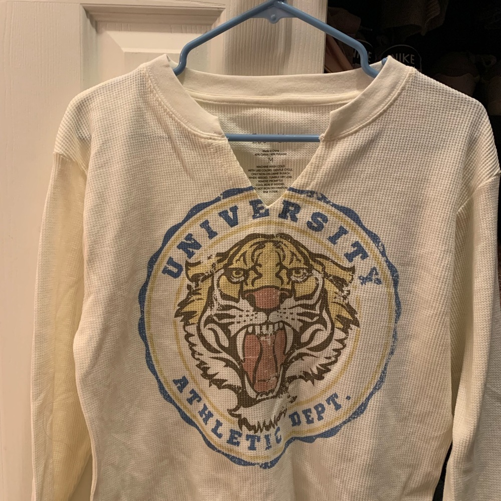 Target Brand waffle crop shirt